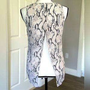 EXPRESS Snake Print Blush Top